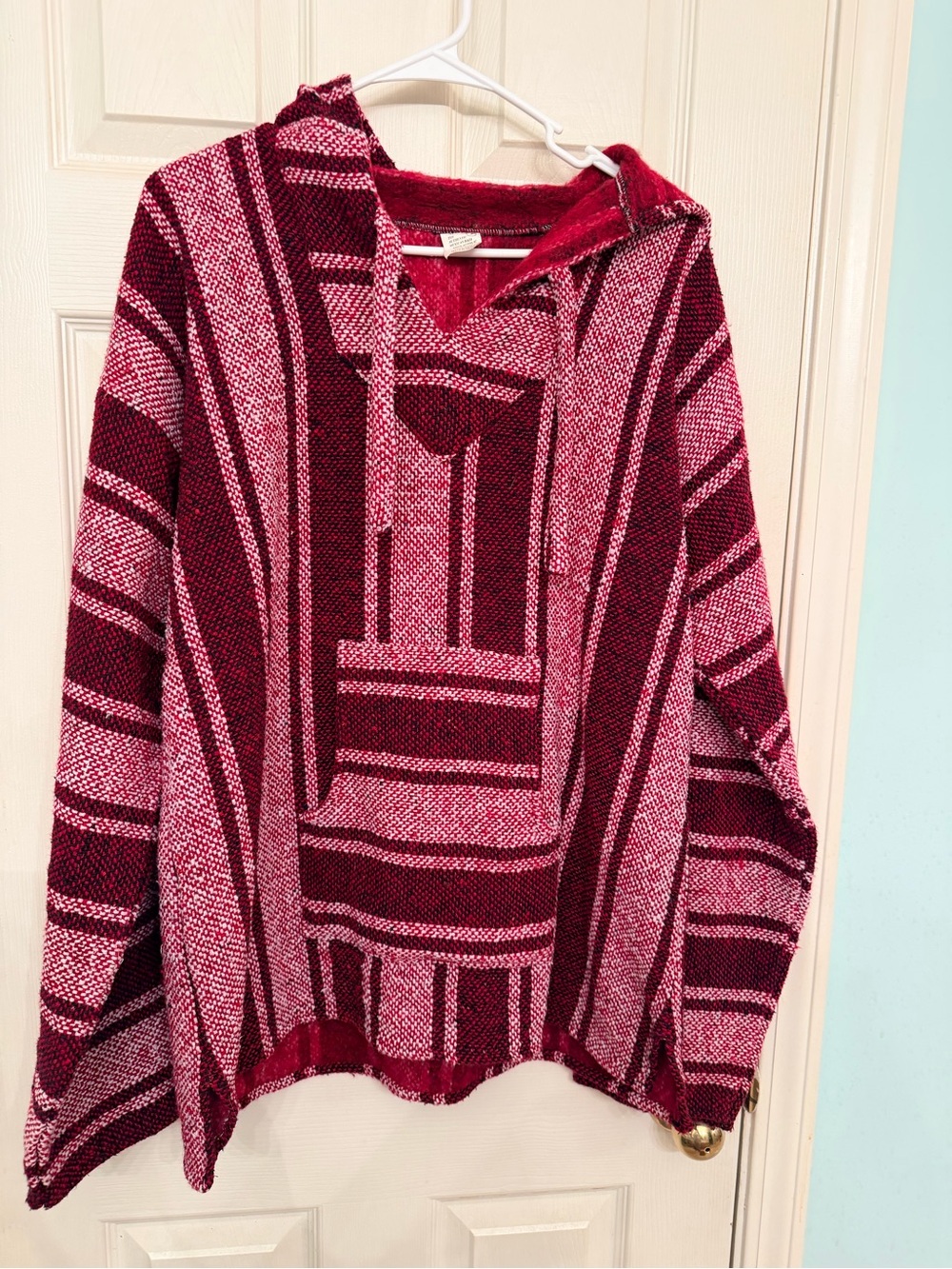 Men’s Hooded Baja Pullover - Red